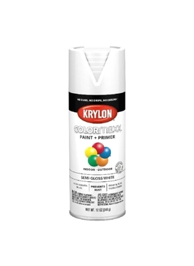KRYLON COLORMAXX SEMI-GLOSS WHITE 340G