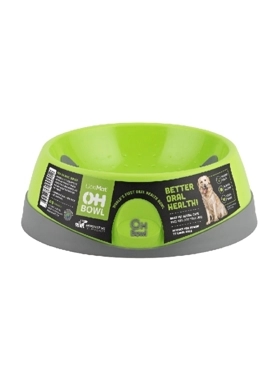 LICKIMAT NS PET BOWL FEEDER GREEN MEDUIM
