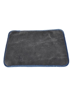 AUTOSMART - 2-Piece Thick Plush Microfiber Towel Grey 5.5 x 13 x 32 cm
