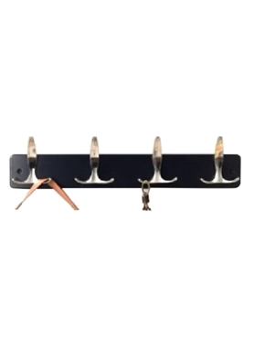 HONEYBEE BRITA HOOKS COAT 4 RACK BLACK