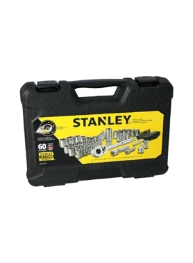 STANLEY SOCKET SET 1/4 & 3/8 DRIVE 60PC