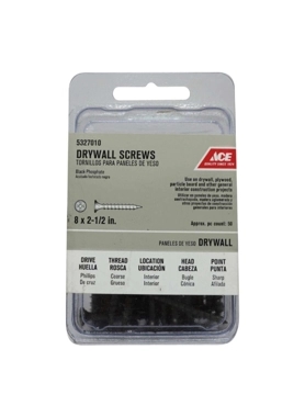ACE DRYWALL SCREWS 8MMX6.35CM 50PC