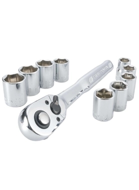 CRAFTSMAN CM SCKT SET 3/8 0.95CM MET10PC