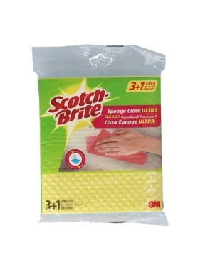 SCOTCH 4PC M.PURPOSE SPONGE CLOTH WIPE
