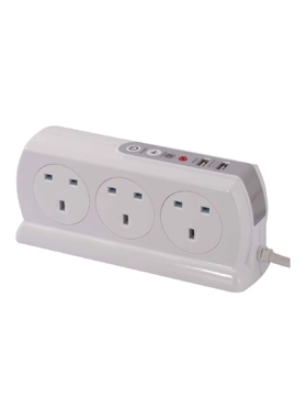 MASTERPLUG 6SOCKET & 2USB EXTENSION CORD