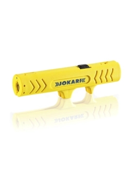 Jokari - No.12 Universal Titanium-Nitride Coated Cable Stripper Yellow and Blue 2.5 x 3.5 x 12.4 cm