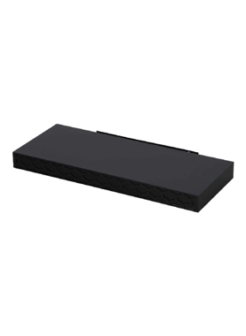 HONEYBEE SHELF60X23.5X5CM WOODTXTRED BLK