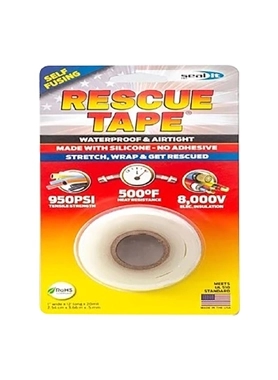RESCUE TAPE WATERFROOF WHITE 1"X3.65M
