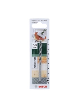 Bosch - Universal Multi Purpose Precise Drill Bit Silver 5.5 x 85mm JE2 609 255