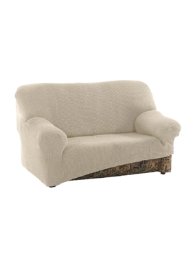 Sofa Skin - Niagara 2-Seater Stretchable and Elegant Design Sofa Cover Beige 140-180 cm