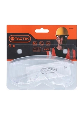 TACTIX ANTI SPLINTER SAFETY GOGGLE CLEAR