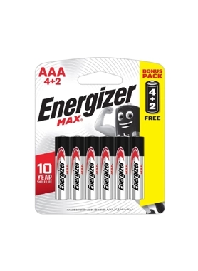 ENERGIZER 6PCS LONG LSTING AAA BATTERIES