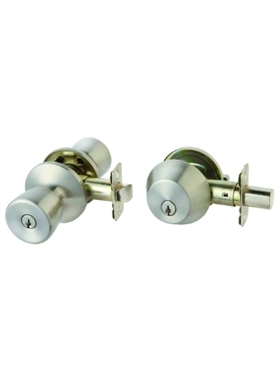 ACE ENTRY KNOB &DEADBLT SET SATIN FINSH