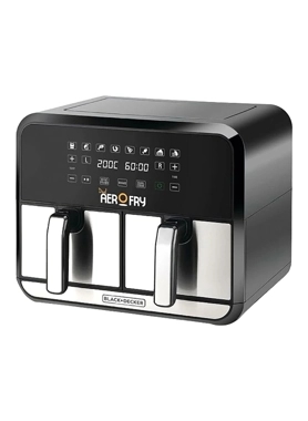 B&D DIGITAL DUAL ZONE AIR FRYER 4L+4L