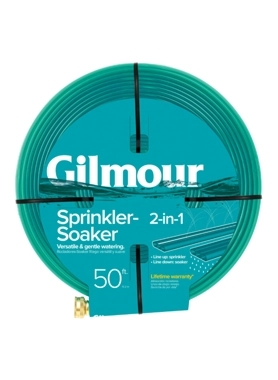 Gilmour - 2-in-1 Sprinkler Soaker Garden Hose Green 50ft 37 x 2.5 x 36 cm