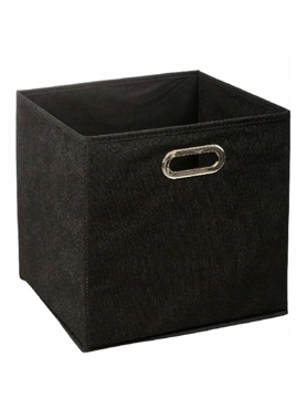 STORAGE BOX LINEN 31X31CM BLACK