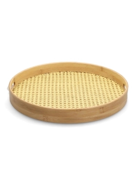 BIEN SERVI TRAY ROUND DIA40X5CM BAMBOO