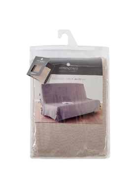 SOFA BED COVER COTTON140X200CM BEIGE