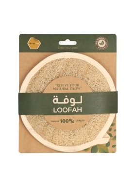 HONEYBEE NATURAL CIRCLE SHPE BATH LOOFAH