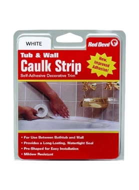 RED DEVIL TUB&WALL CAULKSTRP 3.8CM X3.3M