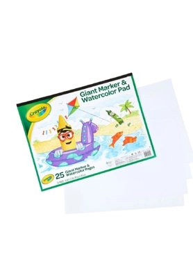 CRAYOLA GIANT MARKER/WATERCOLOR PAD
