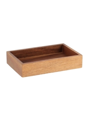 TENDANCE ACACIA RECT. SOAP DISH BRWN