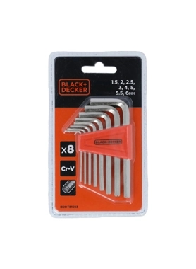 B&D HEXKEY SET 8PCS