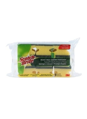 SCOTCH-BRITE 9PC NAIL SAVER SCRUB SPONGE