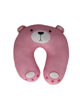 Reve - High Quality Rabbit Design Kids Neck Pillow Pink 8 x 26 x 28 cm
