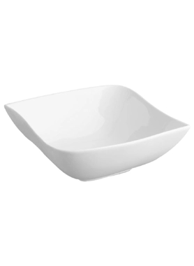 SALAD BOWL WAVE WHITE D24