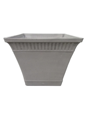 SERENE FIBER GLASS PLANTER 42X36CM GREY
