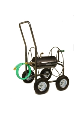 YARD BUTLER HOSE REEL HDUTY STEEL 4WHEEL