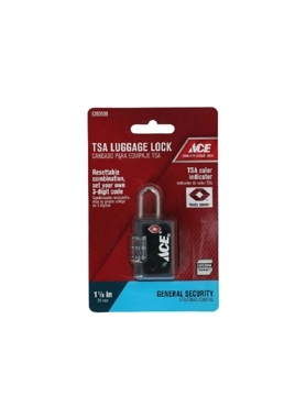 ACE 3-DIAL COMBINATION ZINC LUGGAGE LOCK