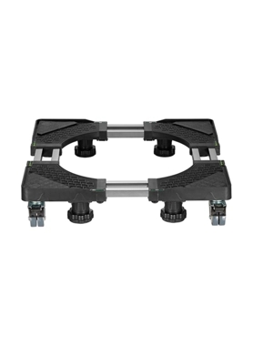 Honeybee - Durable High Quality Mobile Base with 4-Leveling Feet and Locking Wheels Black 9.3 x 22.3 x 66 cm