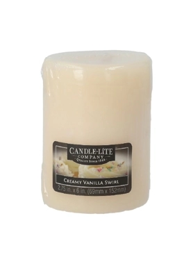 CANDLE-LITE CREAMY VANILLA SWIRL 10CM