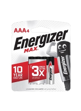 ENERGIZER BATTERY SIZE AAA 4/PACK
