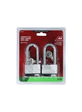 ACE PADLOCK 2PCS 50MM WITH KEYS