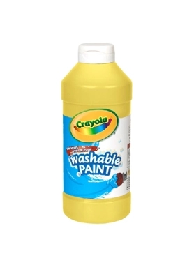 CRAYOLA WASHABLE PAINT BOTTLE3 16OZ YELW