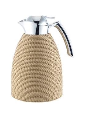 B.SERVI STEEL VACUM FLASK W/ROPE BEGE 1L