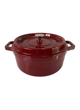 PARFAIT CAST IRON CASEROLE 28CM BURGANDY