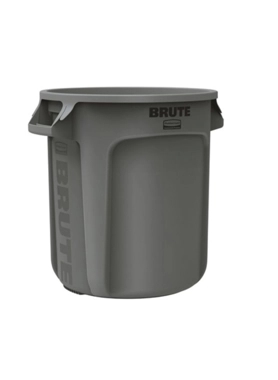 RUBBERMAID TRASH CAN BRUTE GRY 38L
