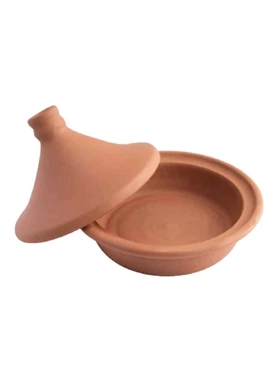 ELIZI ROUND CLAY TAGINE BROWN HEAT RSTNT