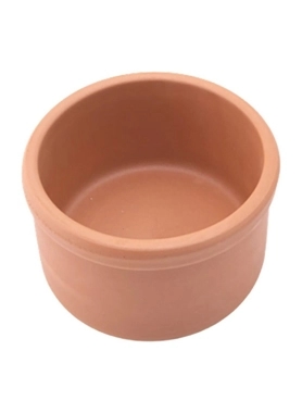 ELIZI CLAY BOWL BROWN 2PCS 15X4.8CM