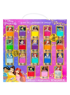 Townley - 18-Piece Disney Princess Non-Toxic Peel-Off Nail Polish Set Multicolor 7 ml