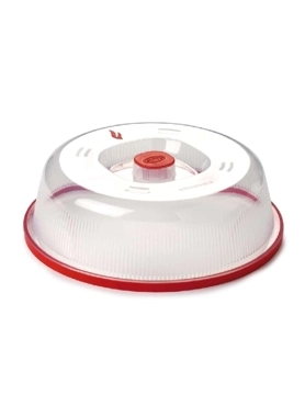 SNIPS PLATE COVER FOR MICROWAVE CLR/RED