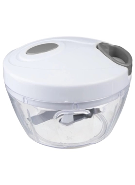 FIVE PLSTIC MANUAL MINI FOOT CHOPPER WHT