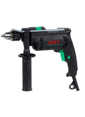 DWT - 220-230V 600W Impact Drill with Two Modes Black and Green 24.5 x 8 x 31.5 cm
