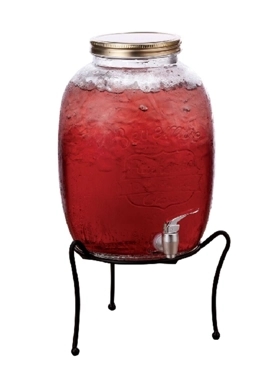 BIEN SERVI DISPENSER SET 2PC GLASS &STND