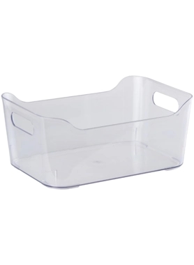 Alpina - Rectangular Refrigerator Storage Box Clear 20 x 11 x 11 cm