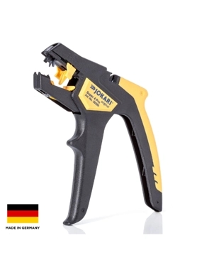 Jokari - Super 4 Pro Ergonomic Automatic Wire Stripper Black and Yellow 13.6 x 16.3 x 2.9 cm